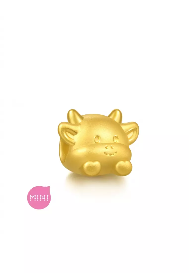999 Gold Ox Charm for Women & Men 95960C  [Bracelet not included]