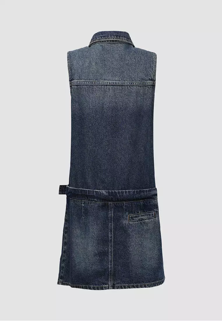 Buy Urban Revivo Ruched Sleeveless Straight Dress 2025