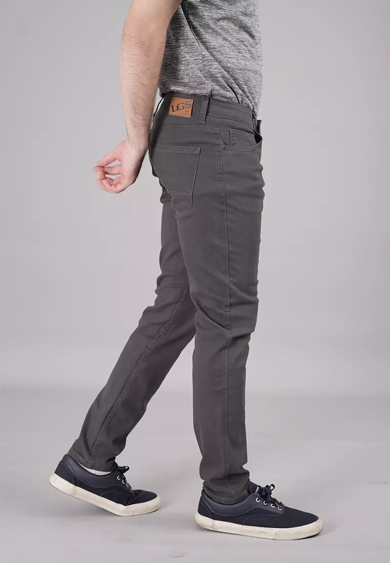 LGS - Celana Panjang Chinos - Celana Panjang - Abu -  jct.566.s048.002