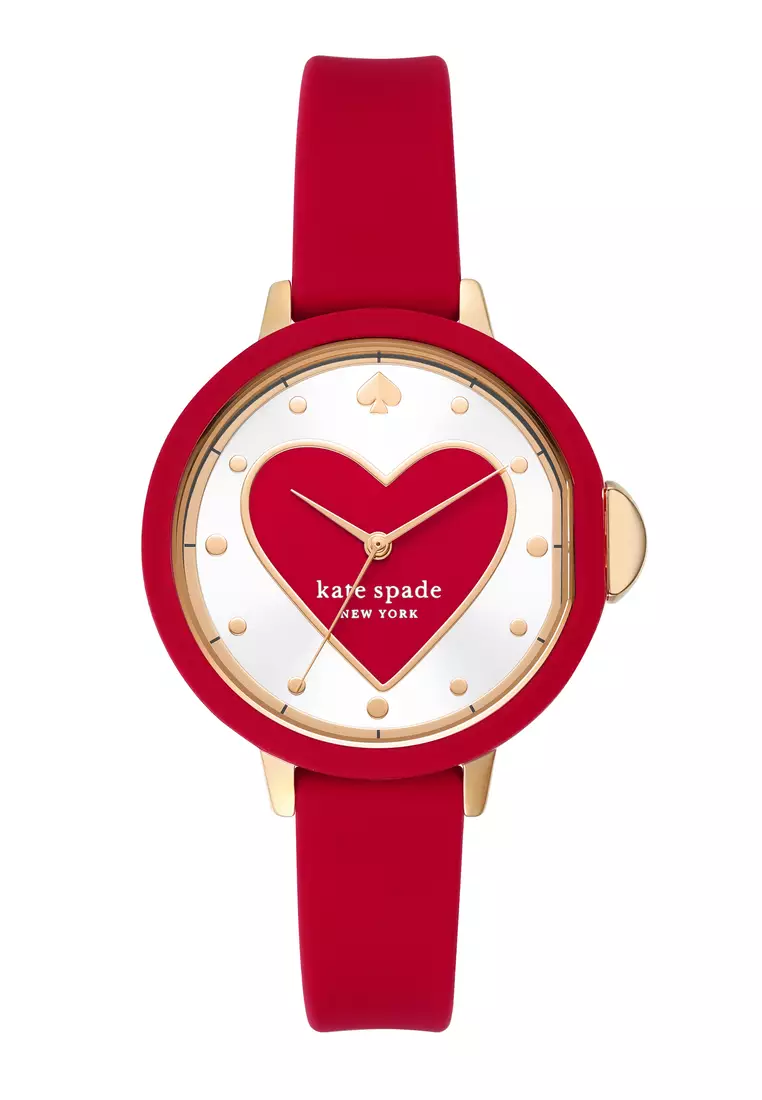 Buy Kate Spade Kate Spade Female's Park Row red Silicone Watch