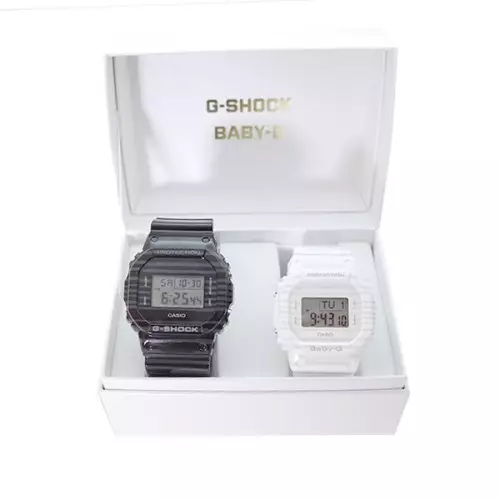 Casio Baby-G Jam Tangan Couple - Black & White - Resin - SLV-19B-1DR - Summer Lovers
