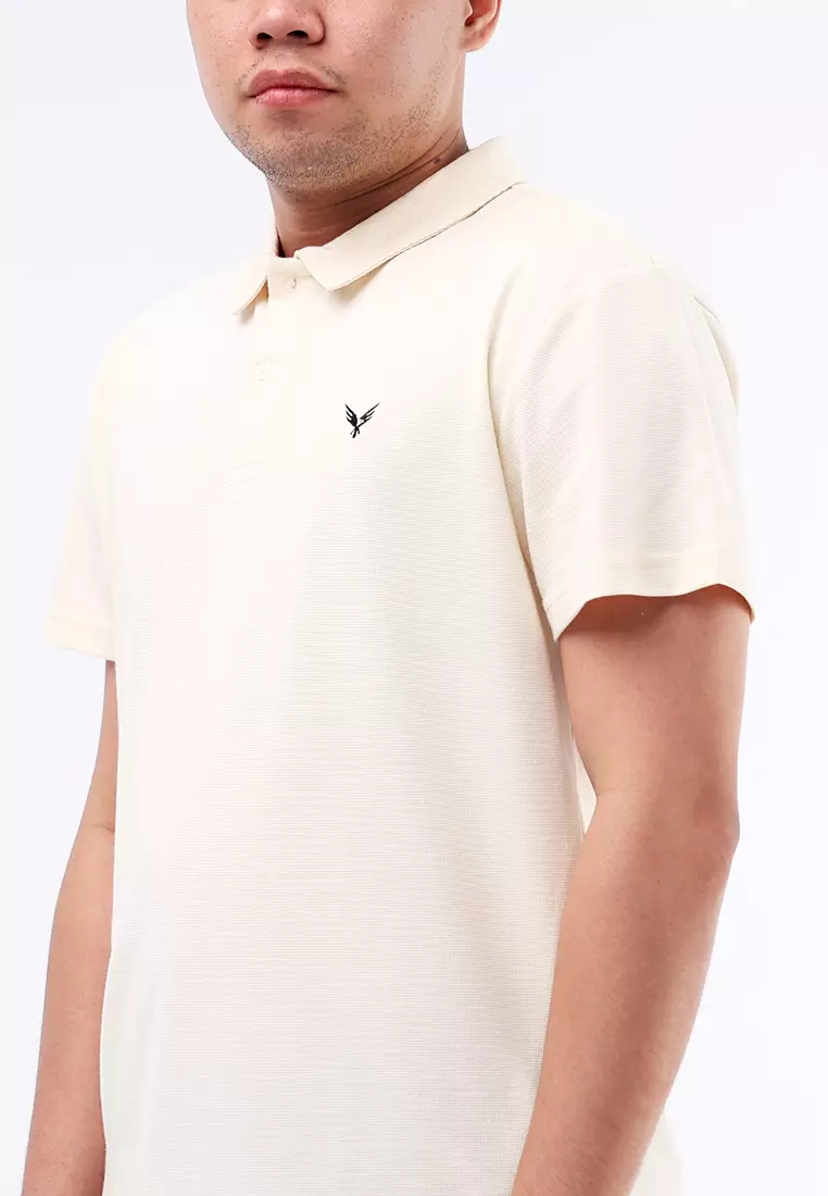 Collared Waffle Short Sleeve Polo