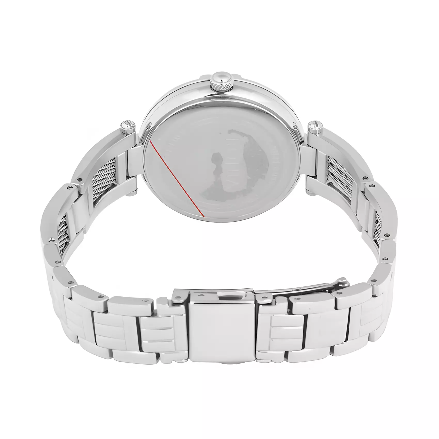 Bonia - Jam Tangan Analog Wanita Sapphire Glass - Silver Case Pink Dial - All Stainless Steel - B10849-2377S