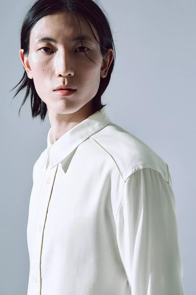 Slim Fit Lyocell shirt