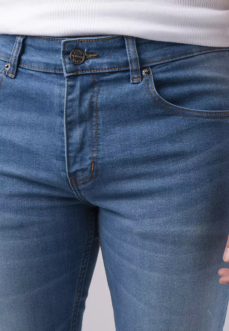 Slim Fit Jeans Washed Blue