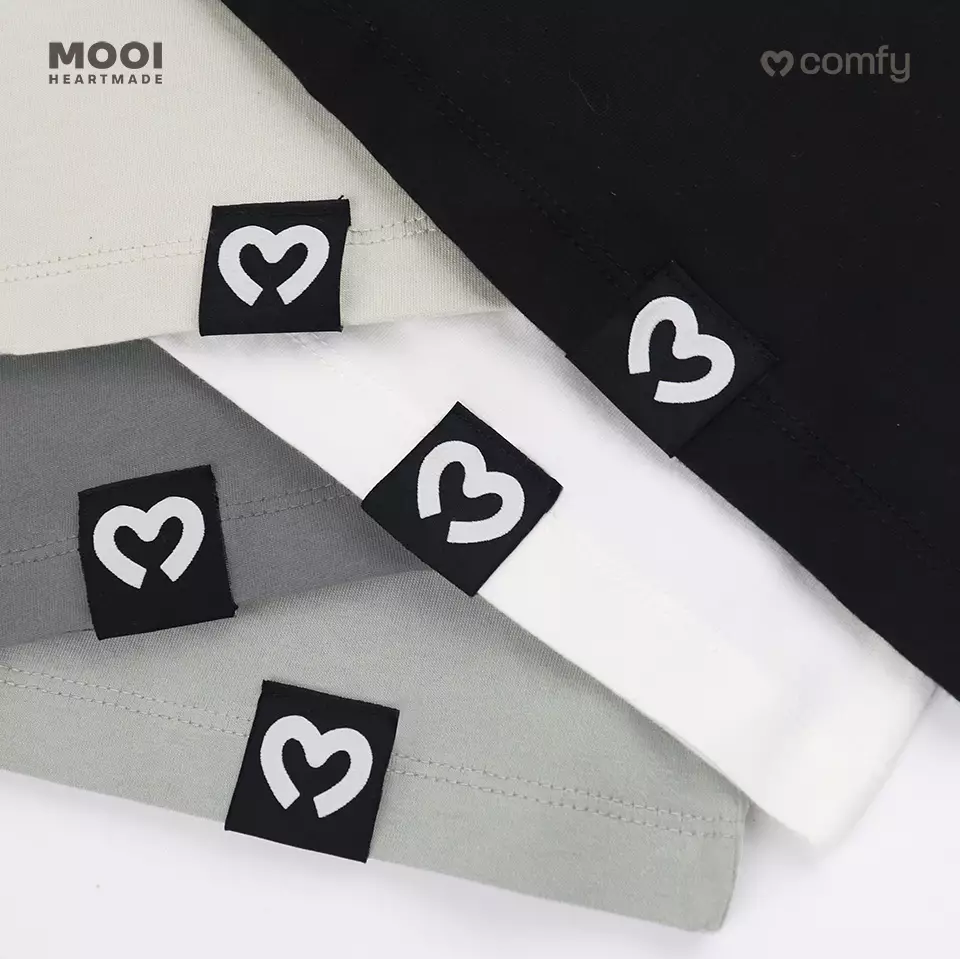 Mooi Kaos Dewasa Pocket Unisex Comfy T-Shirt Pocket Adult - Dark Grey