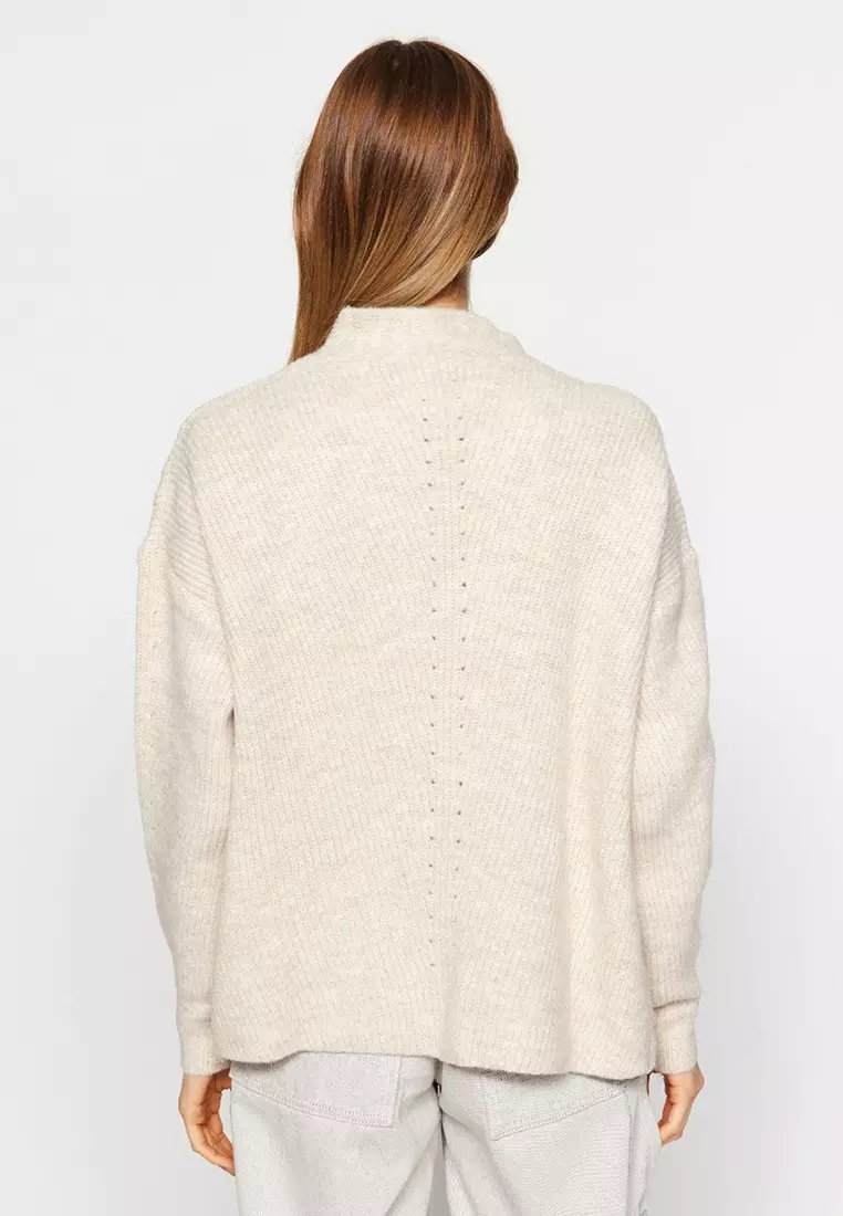 Stone Super Wide Pattern Soft Texture Pocket Detailed Knitwear Cardigan TWOAW24HI00133
