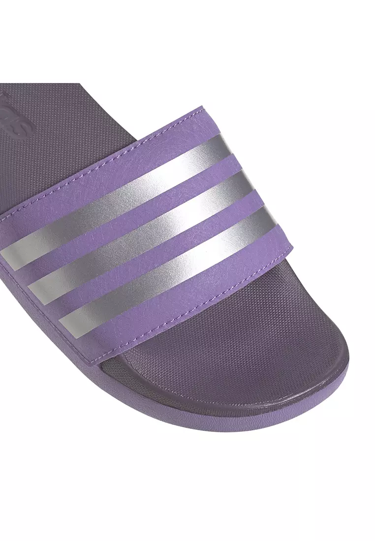 Purple adidas sliders on sale