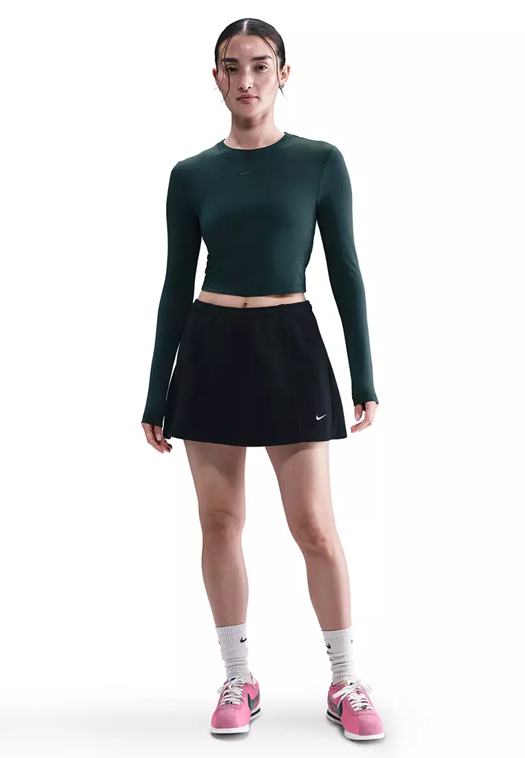 Sportswear Chill Knit Women's Slim Long-Sleeves Cropped Top