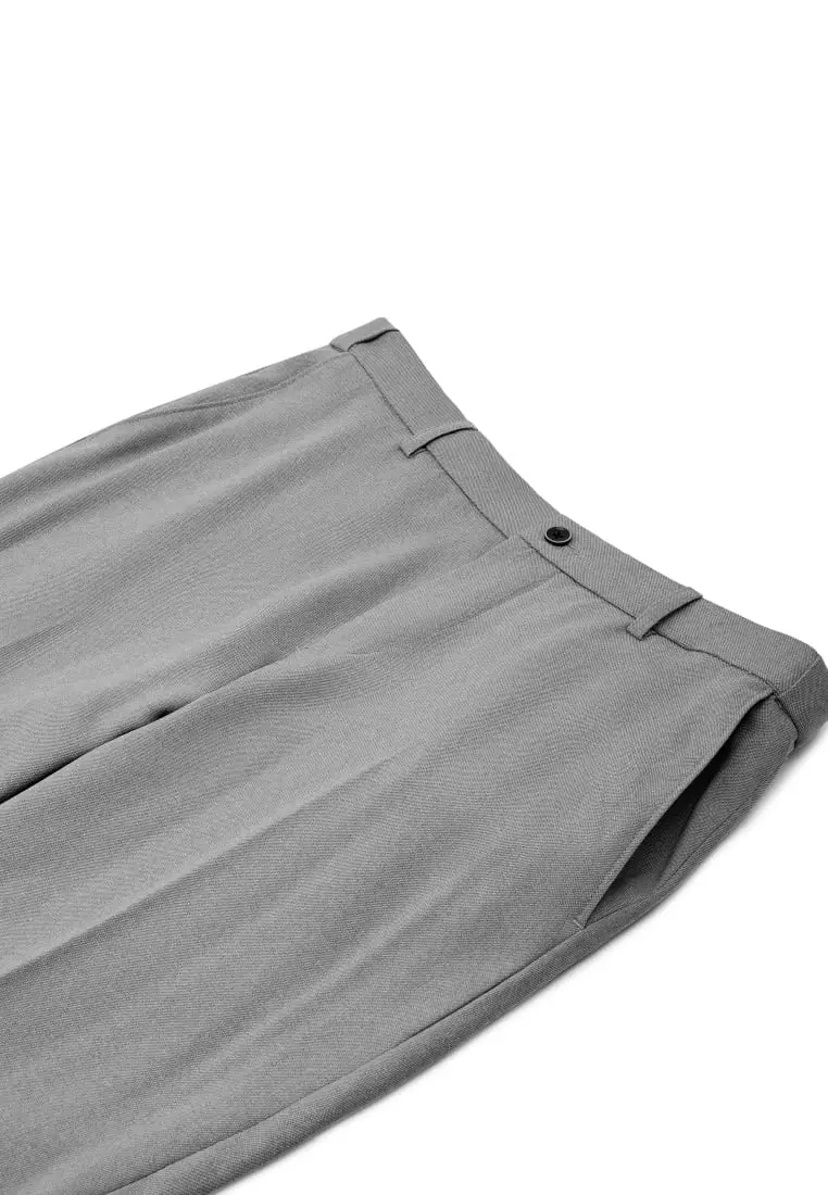 G2000 Teflon Smart Fit Twill Suit Pants with Elastic Waist Band