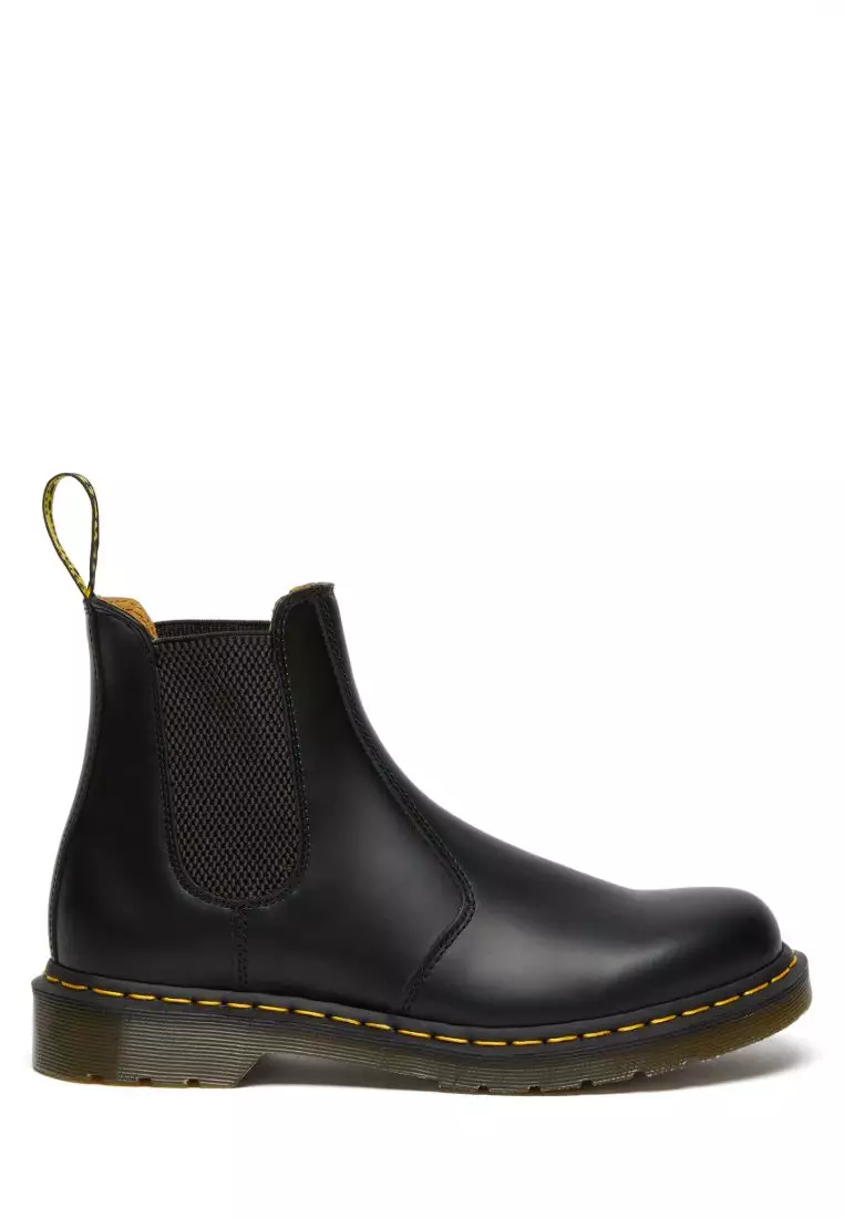 Discount on Dr. Martens  shoes - SKU: 2976 Yellow Stitch Smooth Leather Chelsea Boots