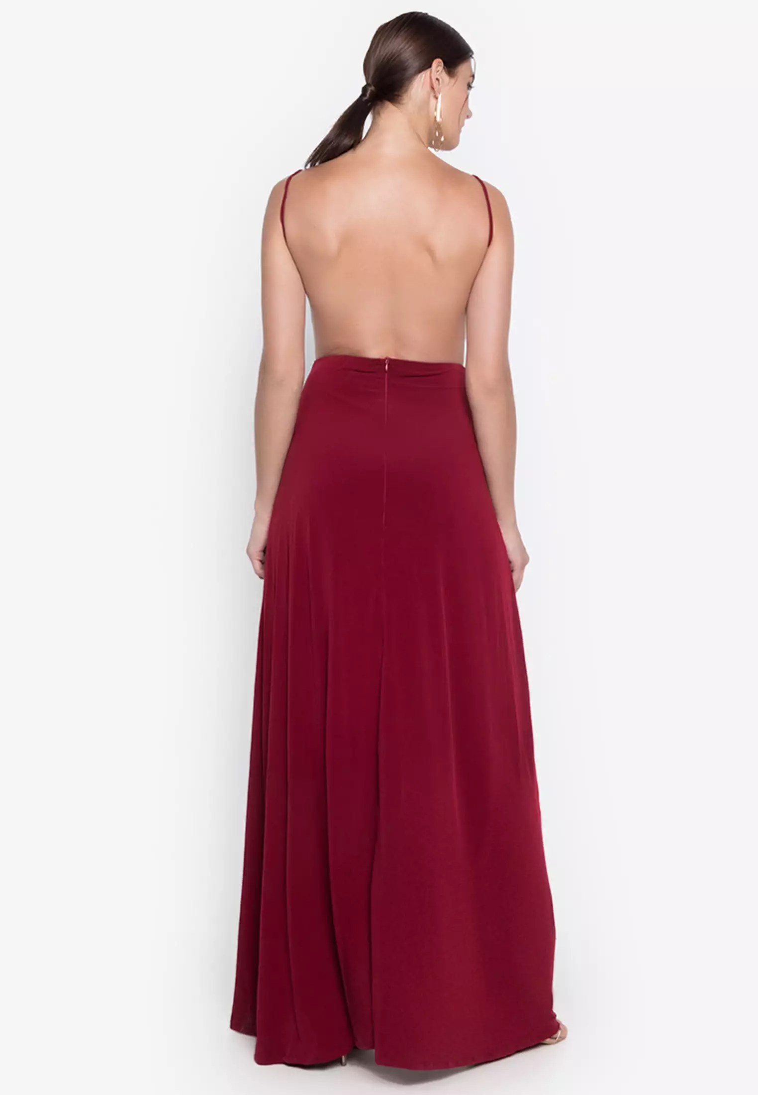 Monica Wrapped Backless Maxi Dress