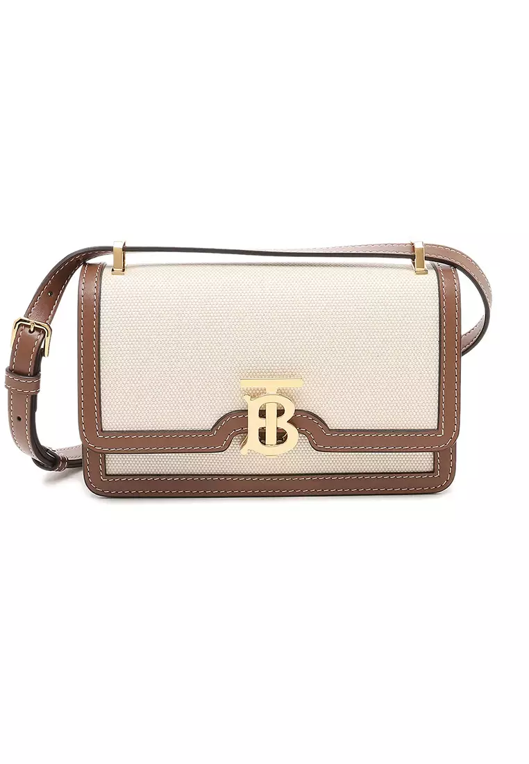 Buy Burberry BURBERRY Two Tone Mini TB Elongated Crossbody Bag