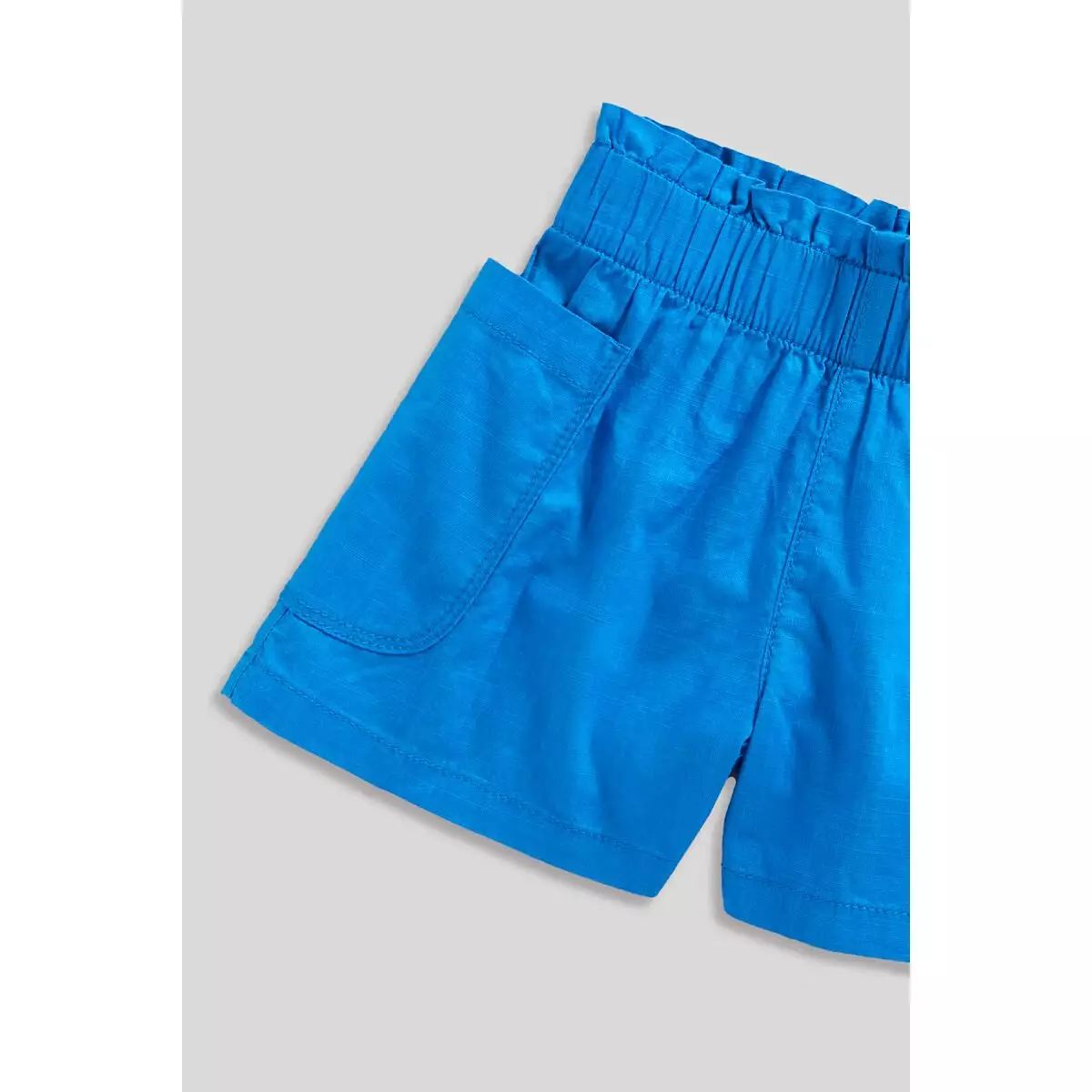 Mothercare Blue Paper-Bag Shorts - Celana Pendek Anak Perempuan (Biru)