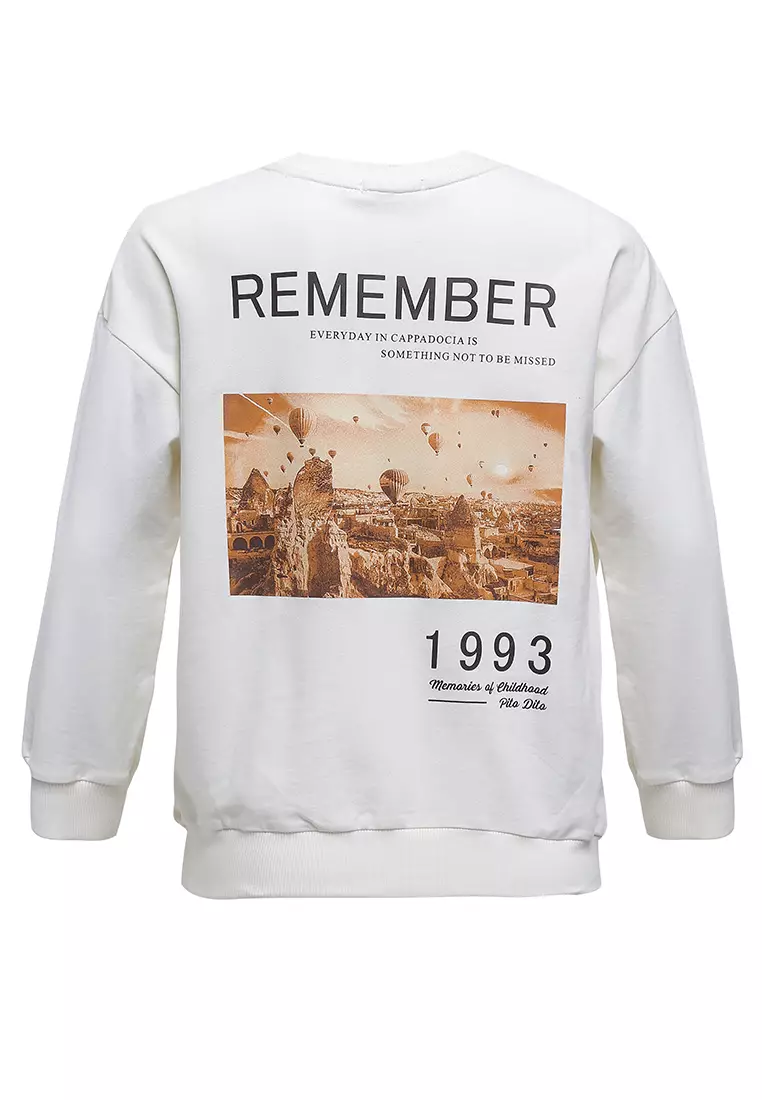 Pito Dito Girl Aretuza Sweater Panjang Anak Cream