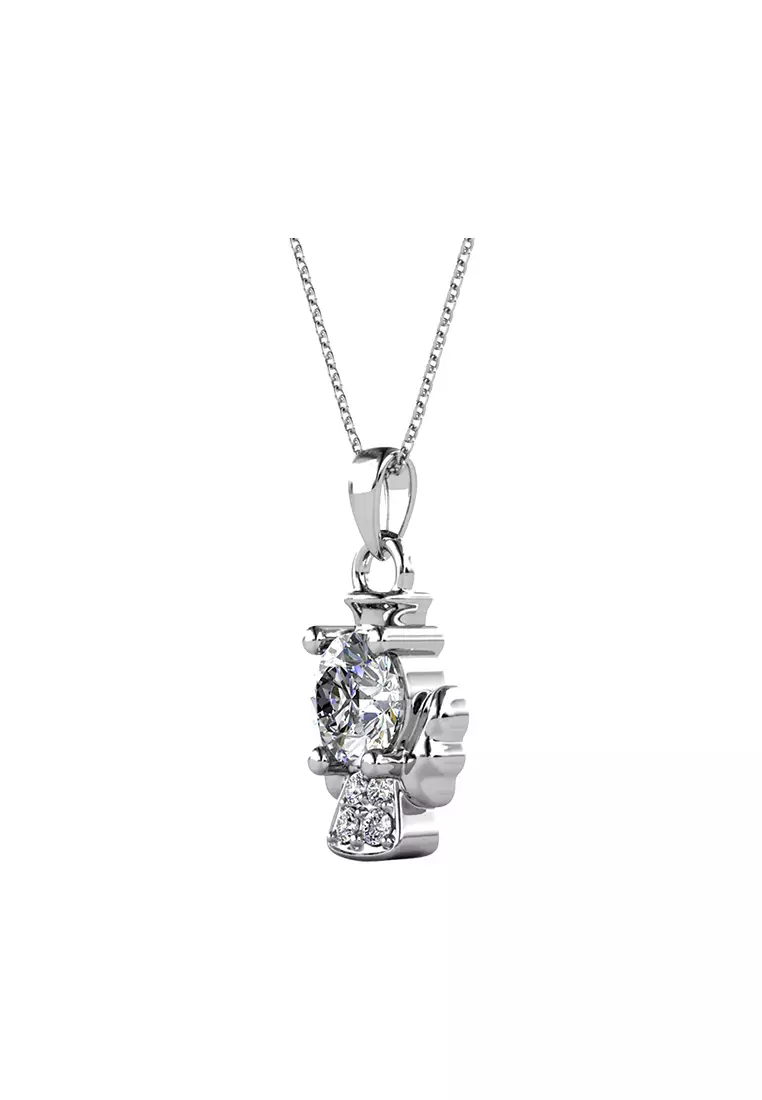 Crystal Angel Pendant WG - Kalung Crystal Swarovski by Her Jewellery