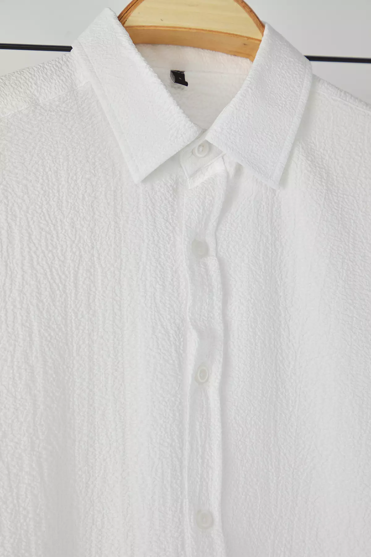 Textured Long Sleeve Regular Shirt