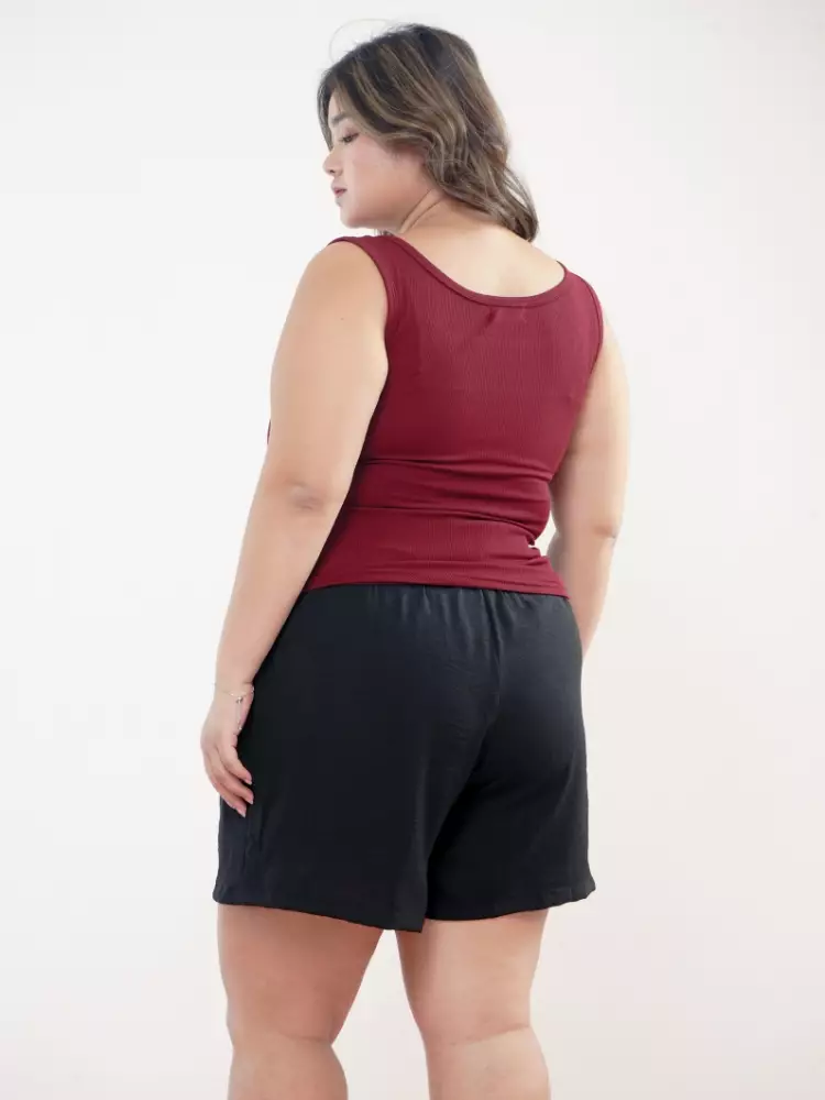 xtramiles Ladies tank top claudya knit tank top maroon