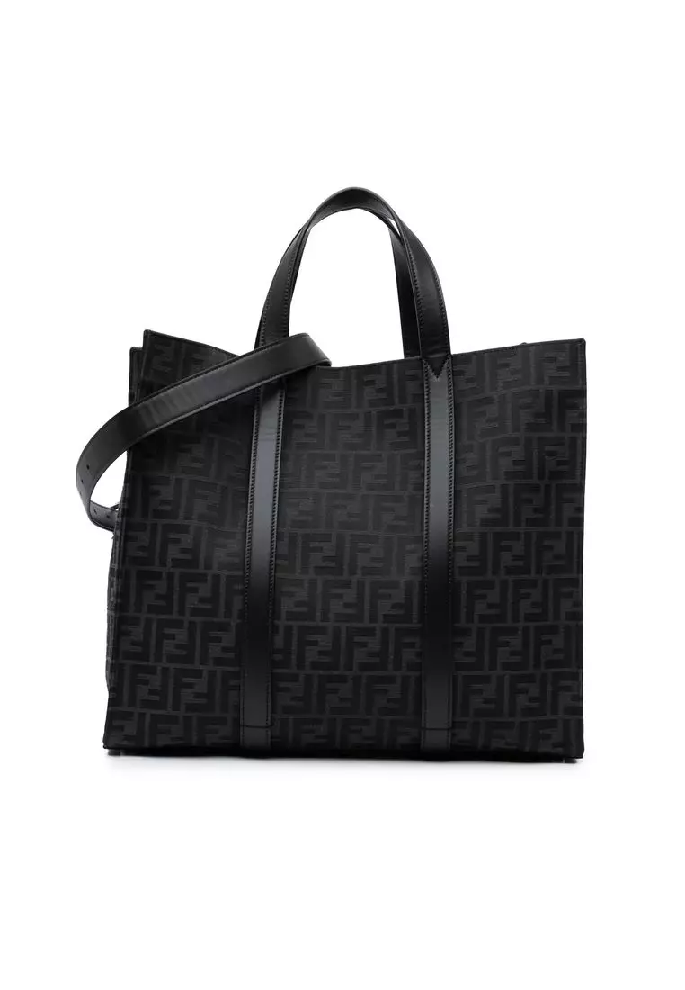 Buy Fendi Pre-Loved Fendi Large Zucca Jacquard Shopper Tote 2025