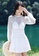 A-IN GIRLS white Elegant Mesh One-Piece Swimsuit 15C50USF7ACB76GS_3