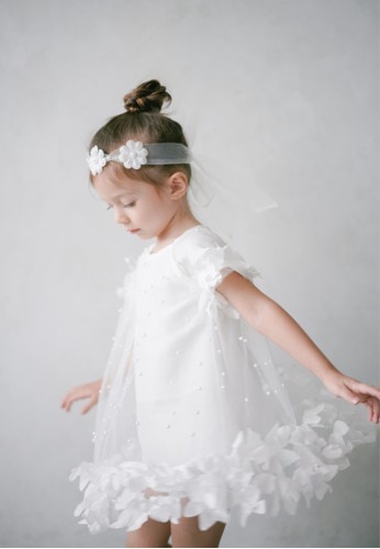 white toddler dress