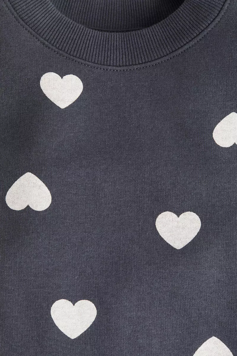 Oversized brushed-inside sweatshirt