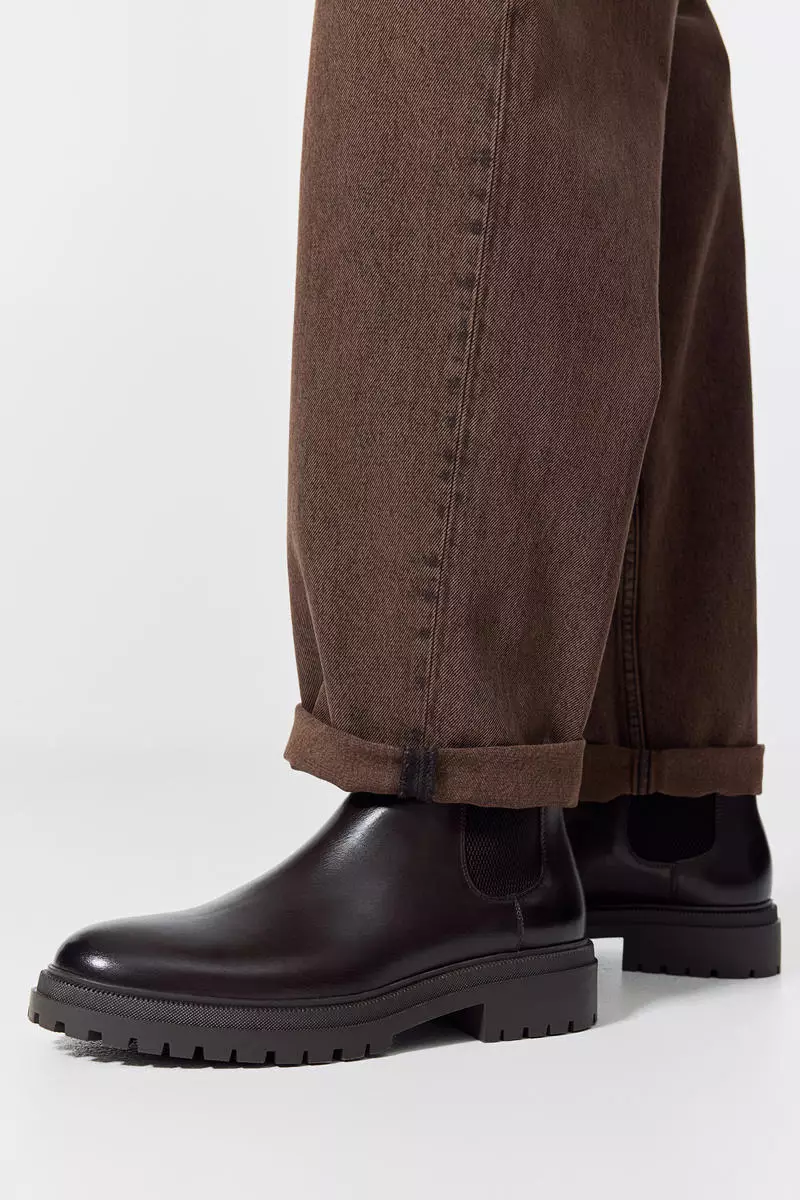 H&m chelsea boots brown clearance