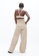 1 People beige Florence Organic Cotton Pants in Sand 0EAB6AA1D94731GS_2