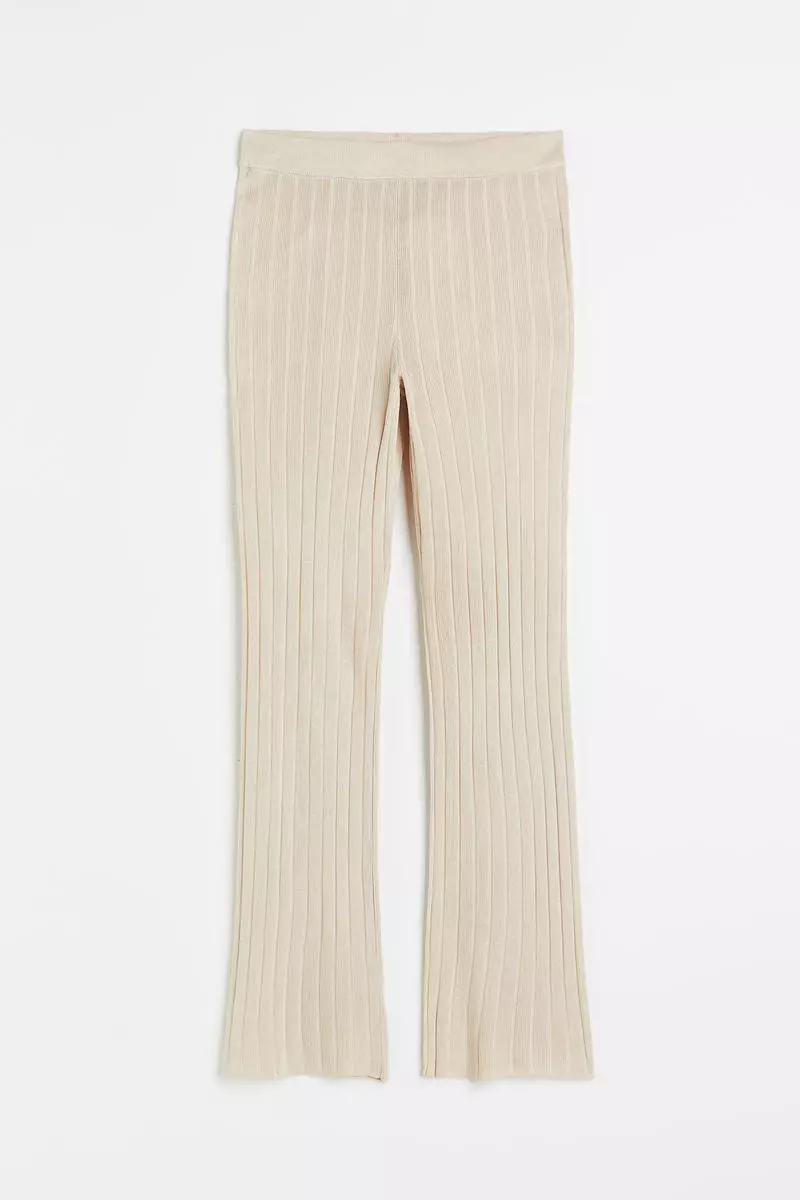 Buy H&M Rib-knit trousers Online