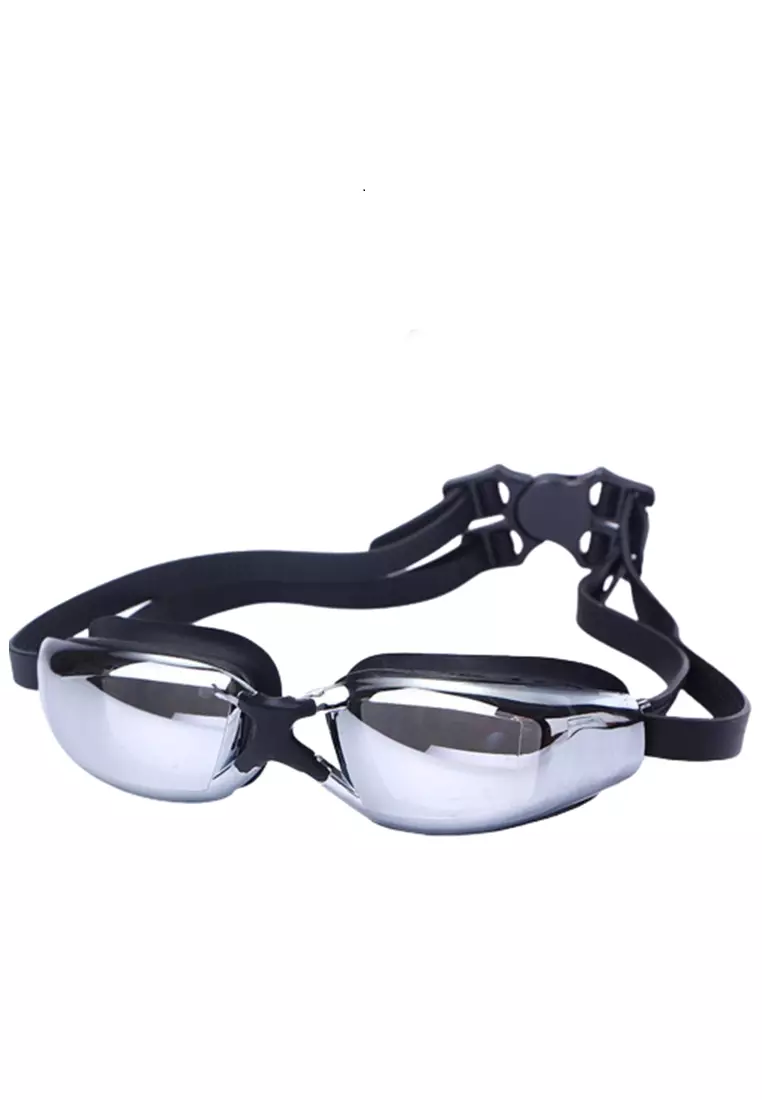 Qanic Kacamata Renang Anti Fog UV Protection Dewasa Perfect Design Lens Material PC ORIGINAL - Black