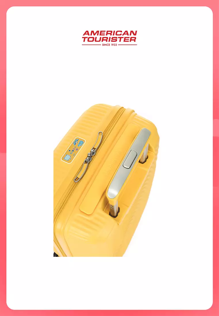 American Tourister Koper Hardcase Little Curio 17 AM - Gold Yellow
