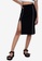 ZALORA BASICS black Rib Skirt with Contrast Trim 6F8FCAA35CC307GS_1