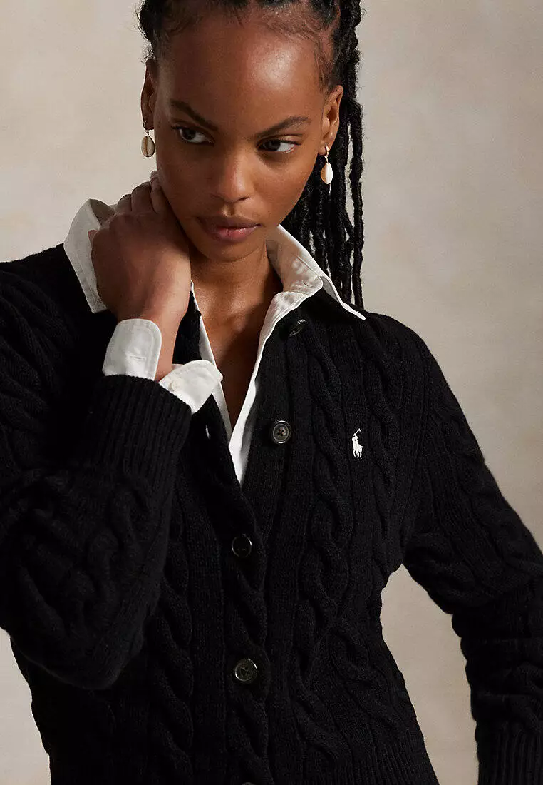 Buy Polo Ralph Lauren Cable-Knit Wool-Cashmere Cardigan 2026