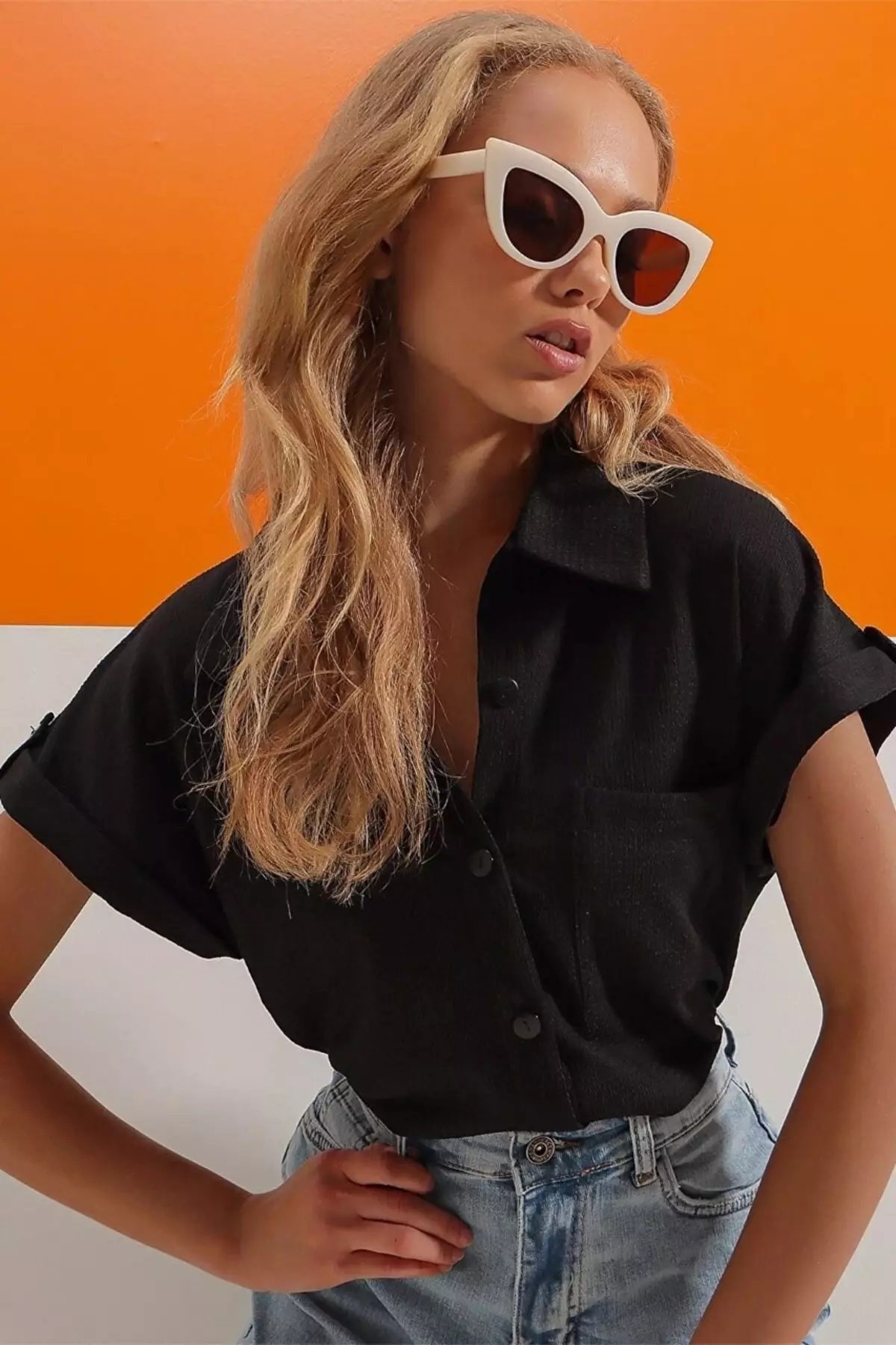 Textured Short Sleeves Shirt