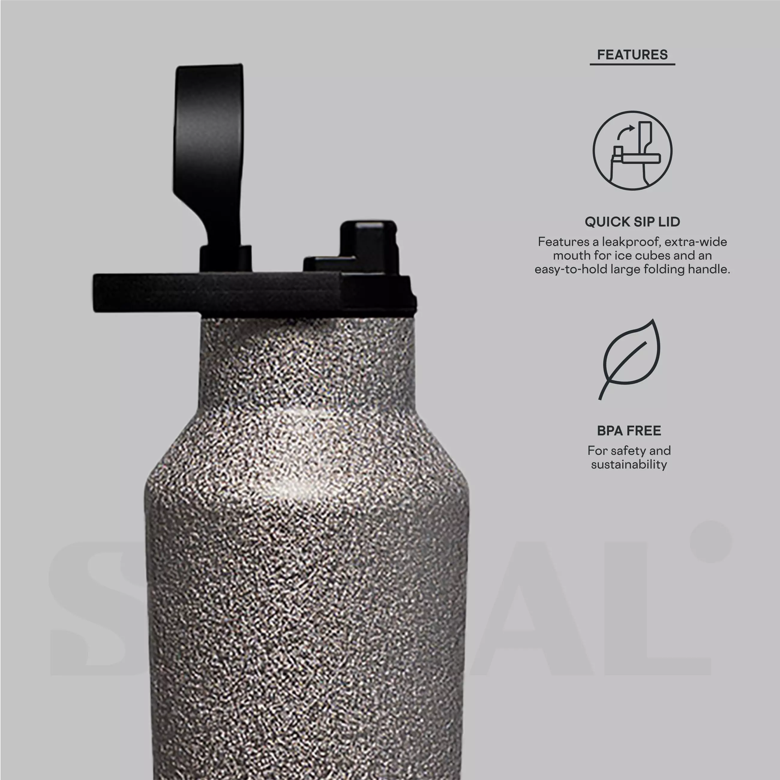 CORKCICLE Sport Canteen 20oz - Steel Shadow