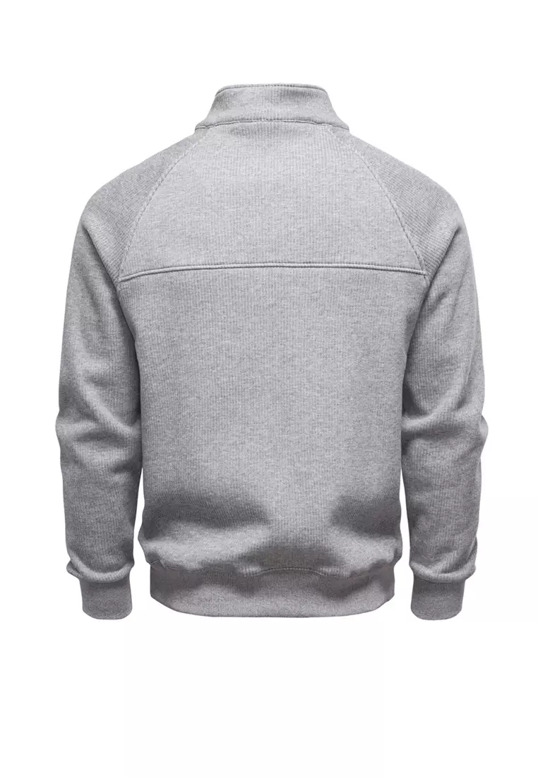 Fleece-lined Half-zip Sweatshirts AX-HD3026