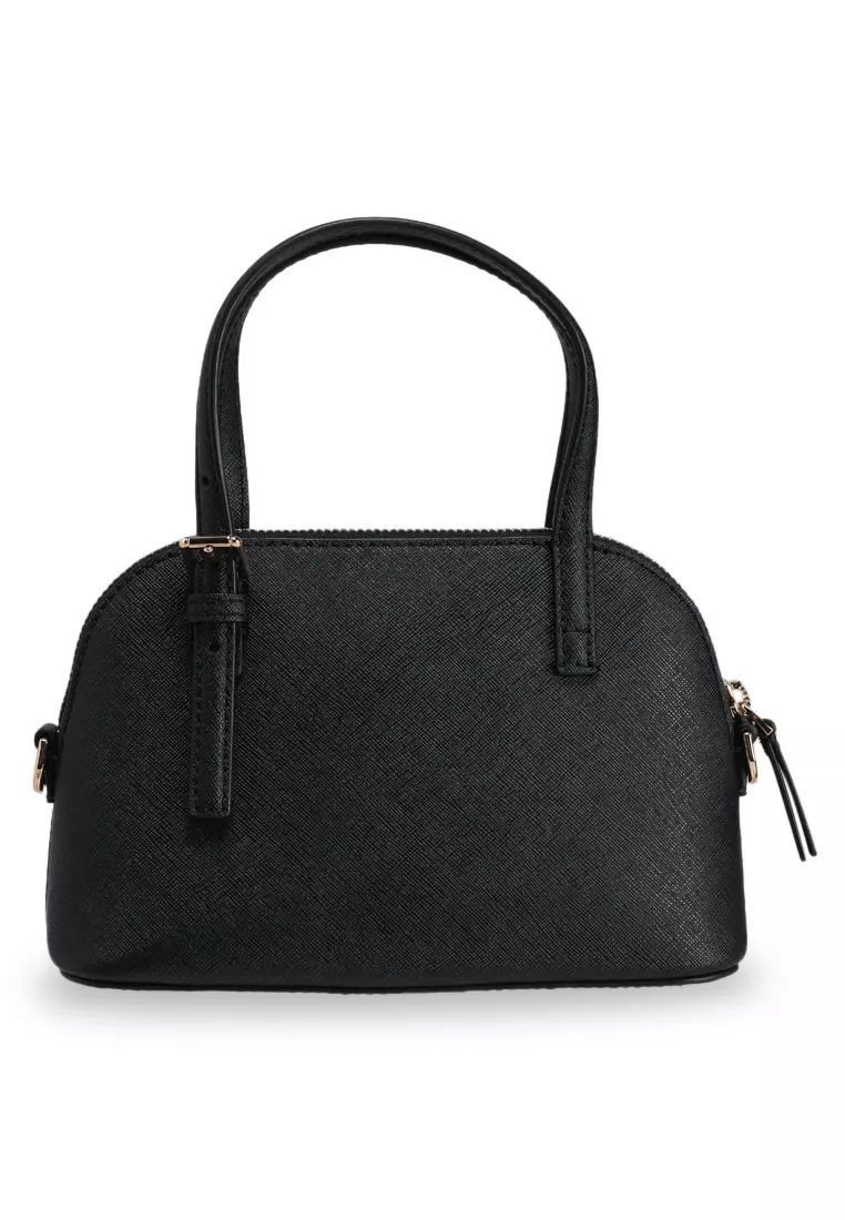 セール！国内発送☆Tory Burch EMERSON PERF DOME SATCHEL Tory Burch Emerson Mini Dome Satchel Black – Balilene