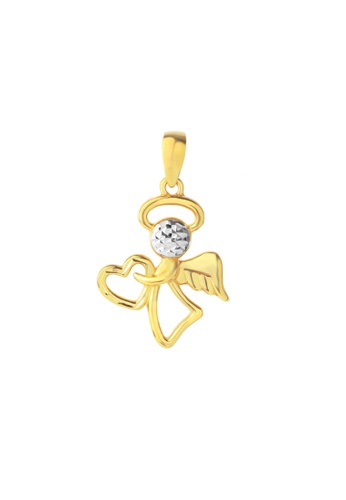 TOMEI gold TOMEI Angel Pendant, Yellow Gold 916 (9P-YG0887P-2C) (2.31g) A9A61AC3A95810GS_1