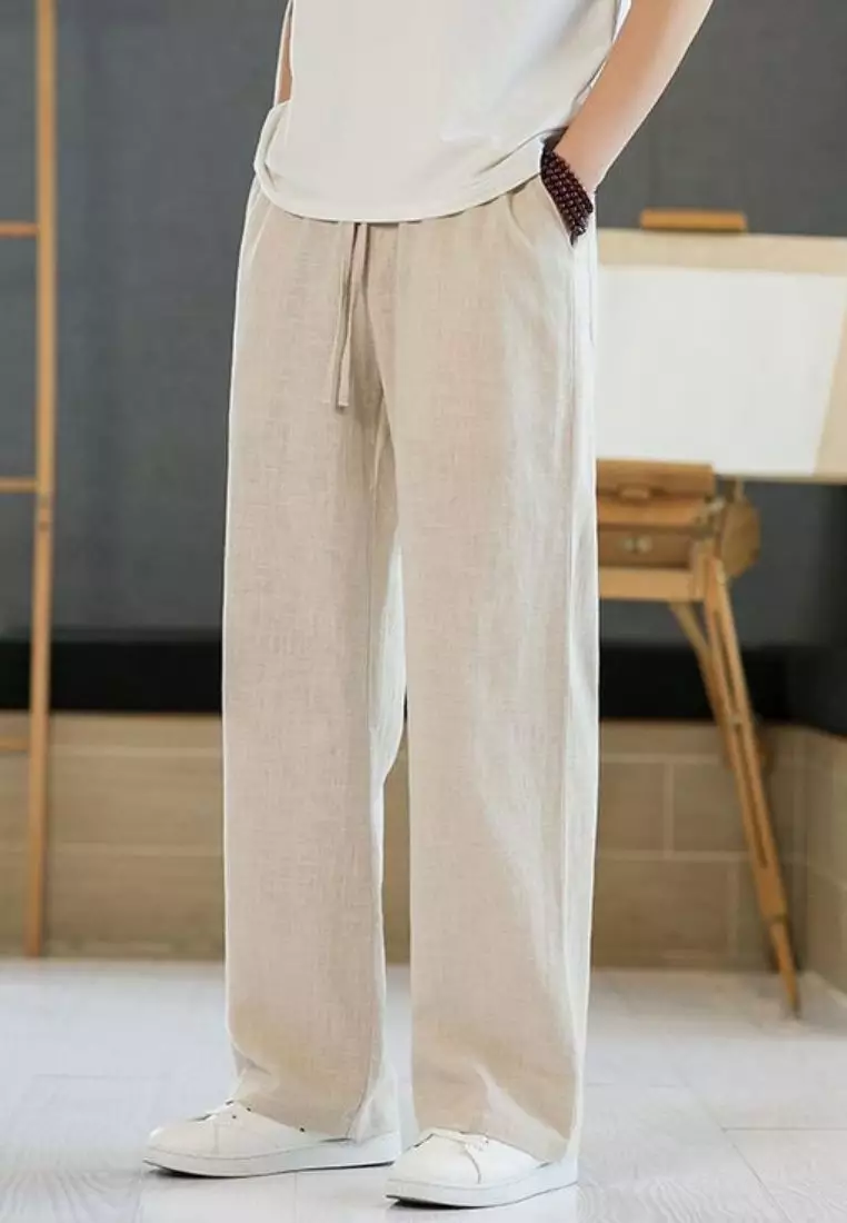 jual-remedy-pablo-celana-panjang-linen-pria-cream-linen-baggy-pants