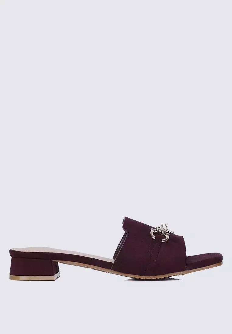 Discount on My Ballerine  shoes - SKU: My Ballerine Ebony Comfy Sandals In Maroon
