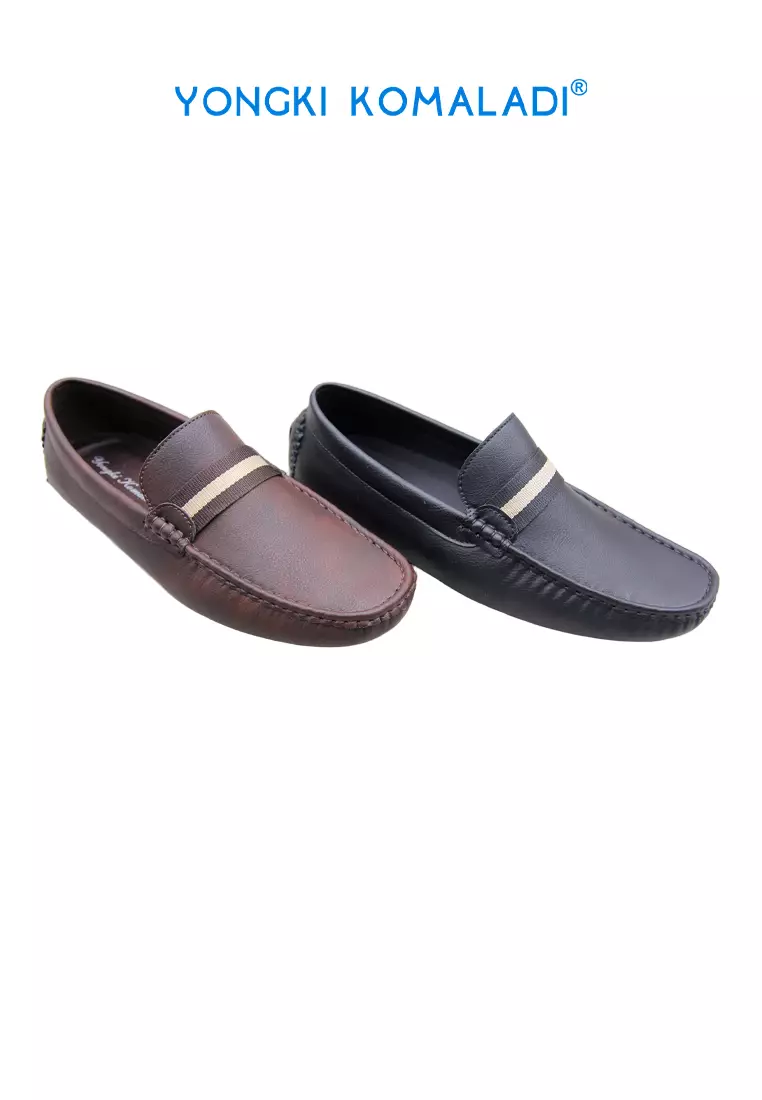 YONGKI KOMALADI SEPATU MOCCASIN PRIA OL-DNL302-25 HITAM