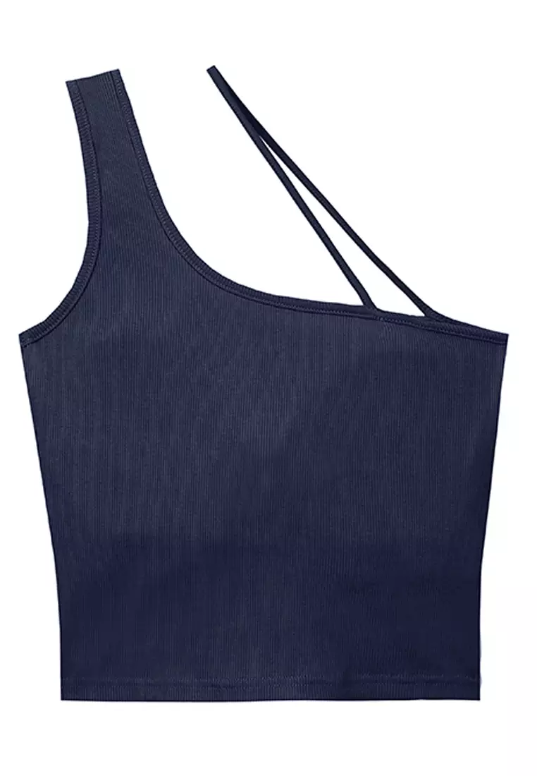 One Shoulder Padded Top