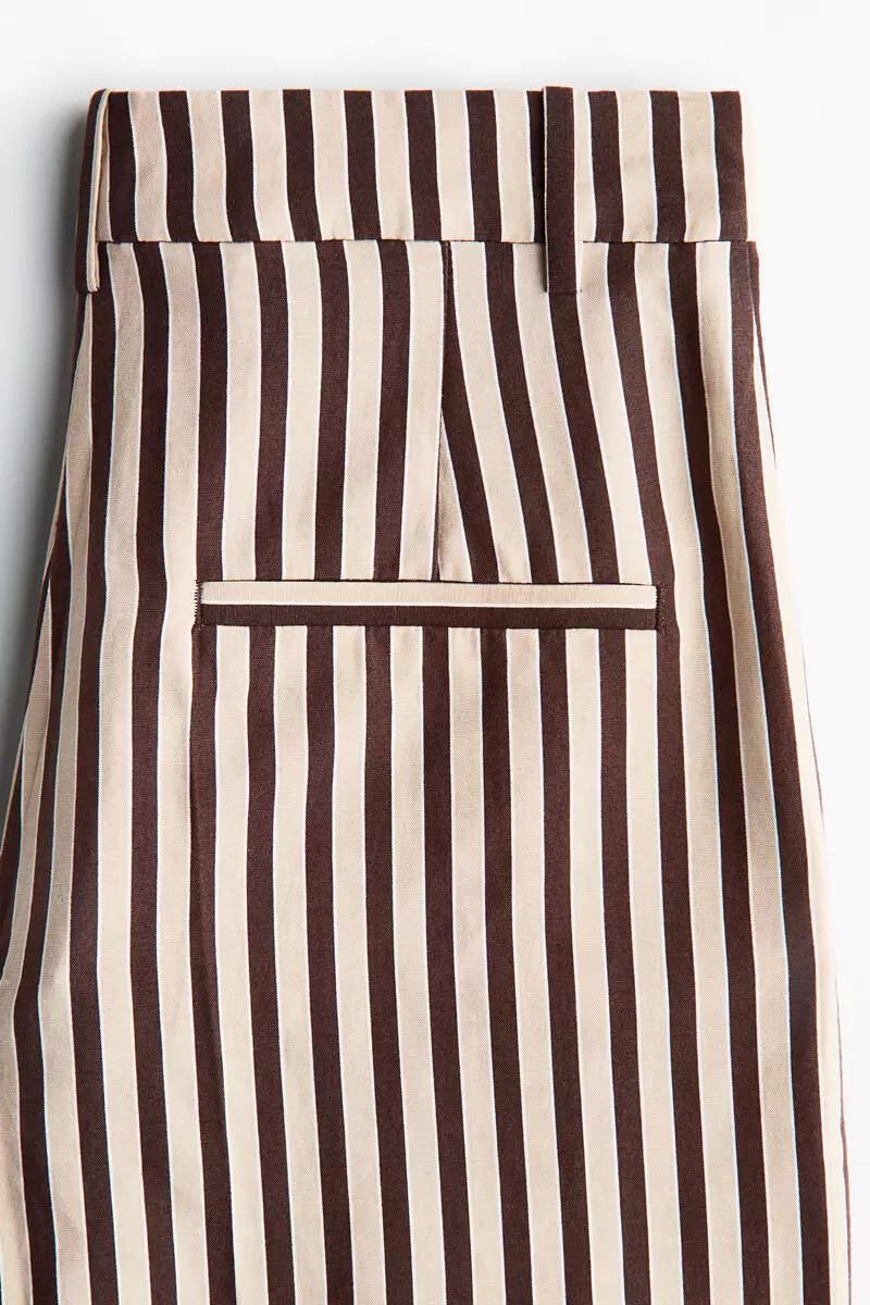 Tailored linen-blend shorts