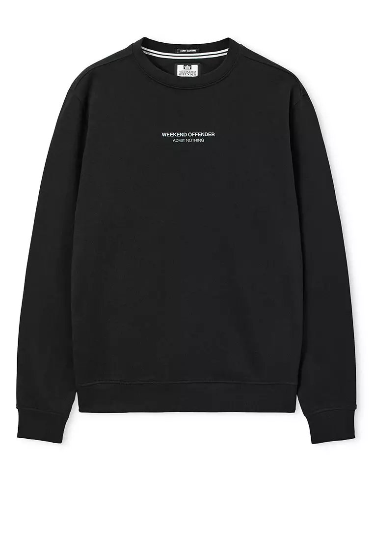 MENS BLACK/BLUE SHADOW RAVAL WOAN SWEATSHIRT