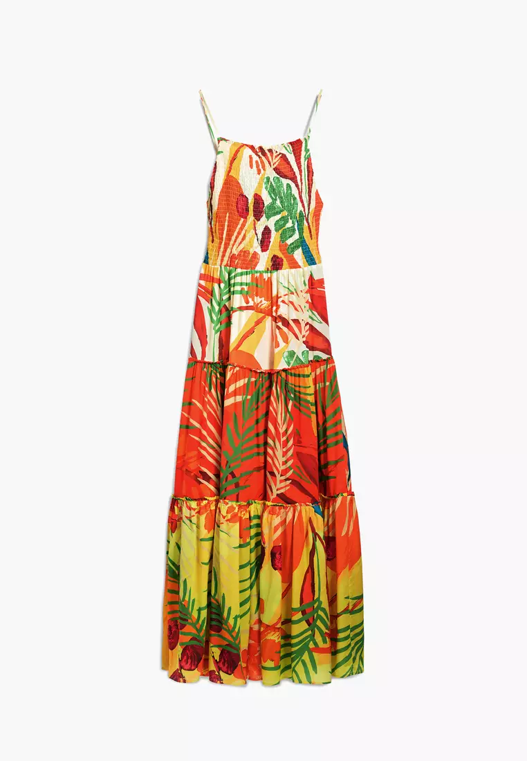 Jual Desigual Tropical ruffle dress Original 2025 ZALORA Indonesia ®