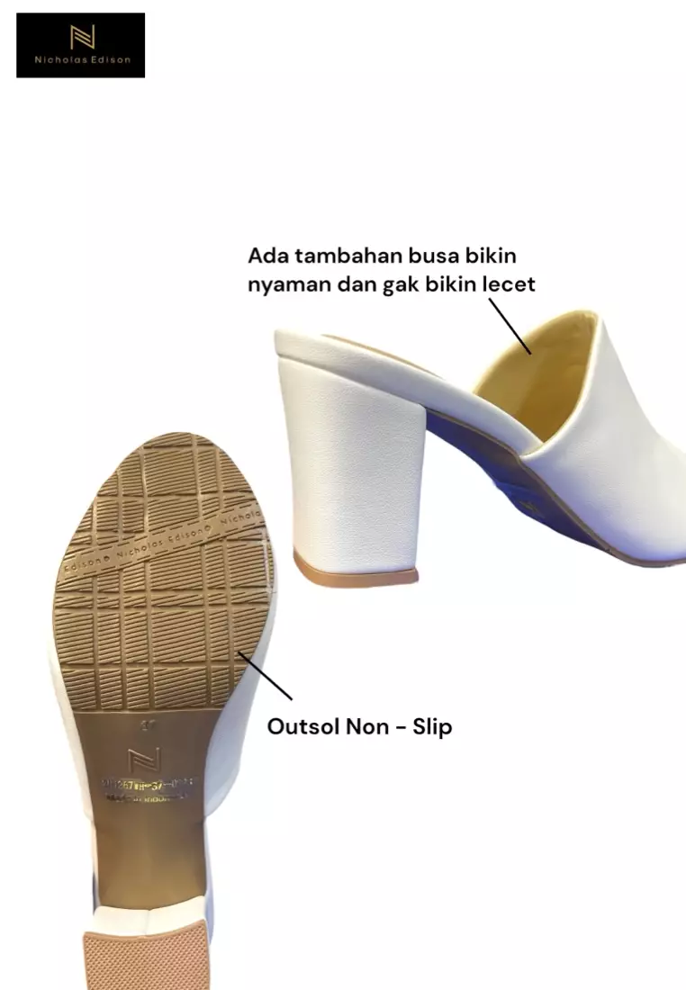 Nicholas Edison Heel Vita White