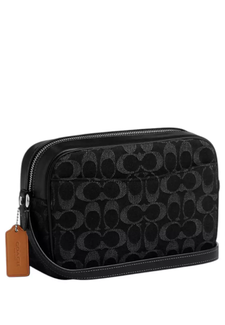 Jamie Camera Bag In Signature Denim - Black