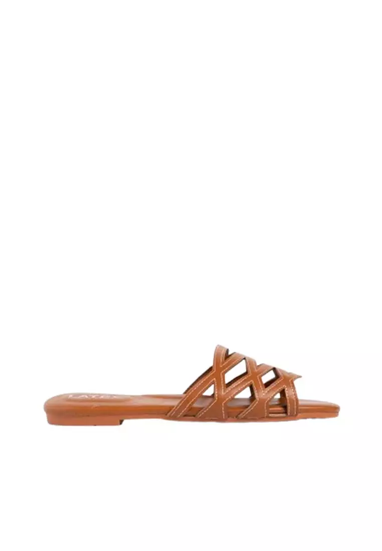 Discount on Happy2U  shoes - SKU: Erin Wavy Stitch Sandals