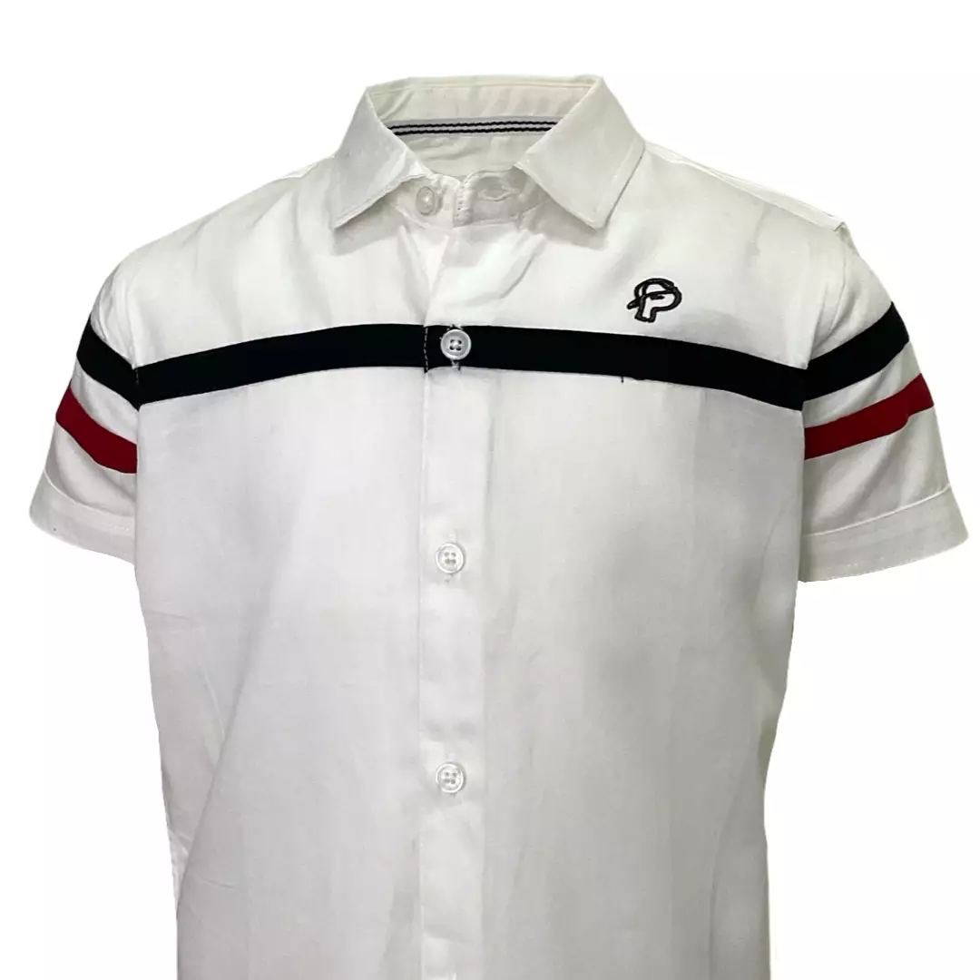 Pingu Kemeja Anak Laki Laki Polos Pendek Putih D92200132F