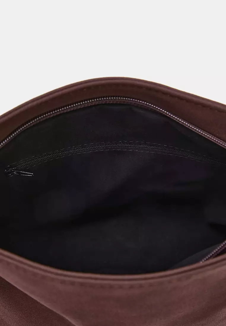 Nubuck Mini Size Clutch Handbag